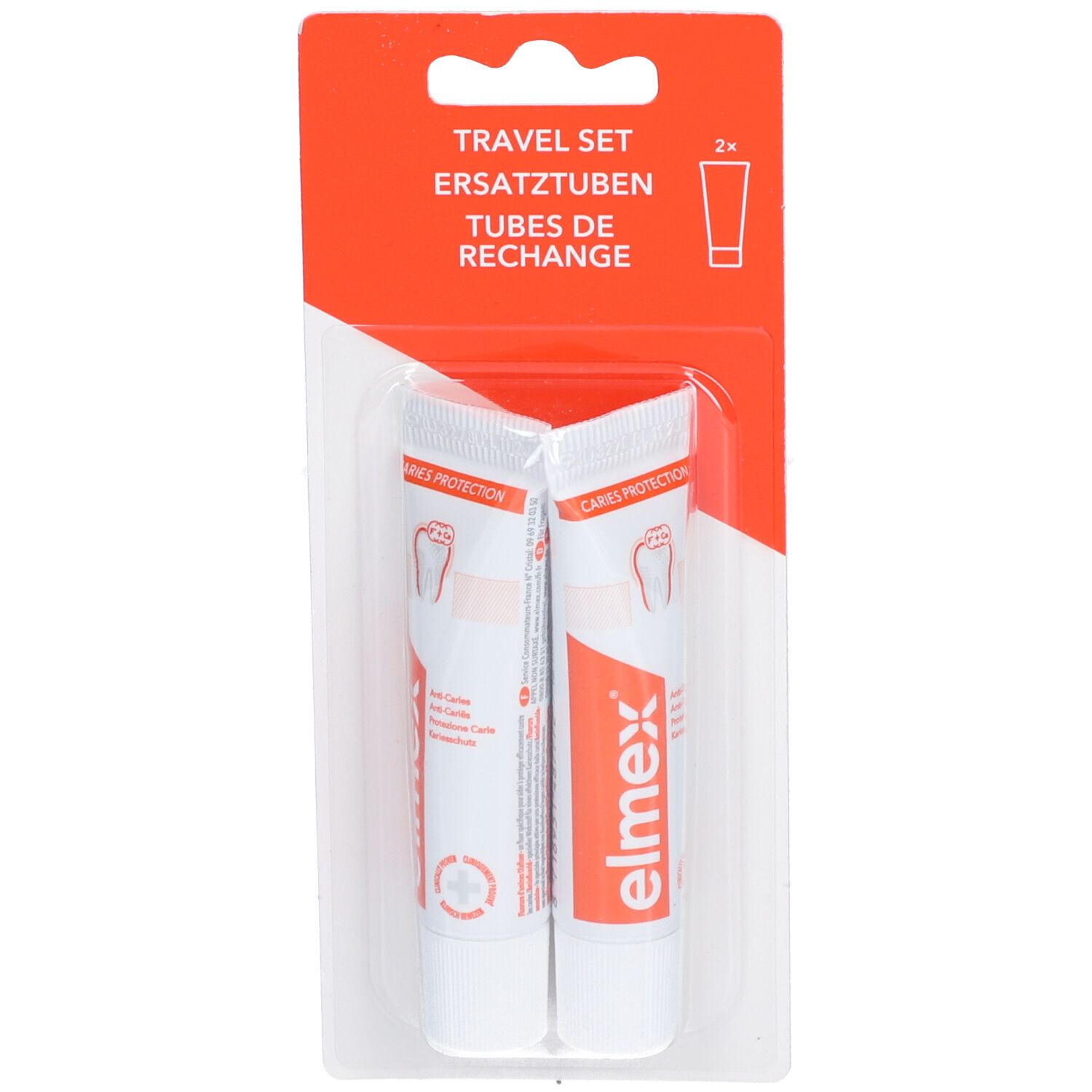 Elmex Travel SET Refill Zahnpasta 2 x 12 ml