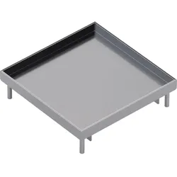 Hager EKQ160BL25 Nivellierbare Edelstahlkassette Q16 für Revisionsöffnung mit Belagstiefe 25mm