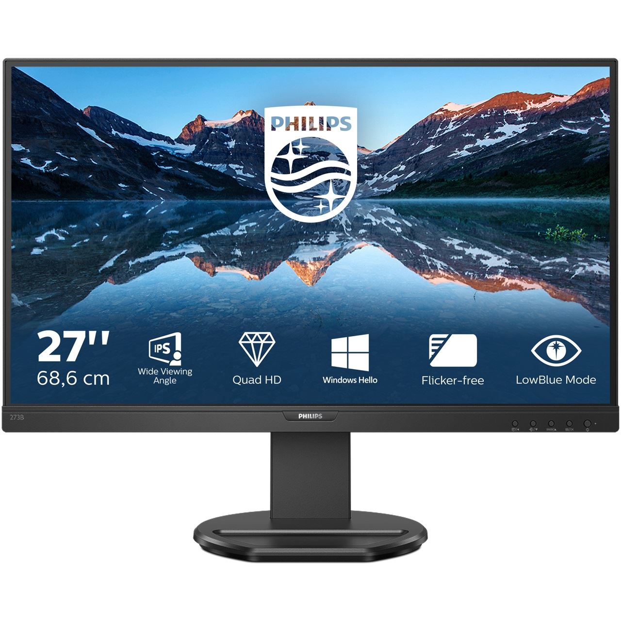 27" (68,58cm) Philips B-Line 276B9 schwarz 1920x1080 1x DisplayPort 1.2 / 1xHDMI 1.4