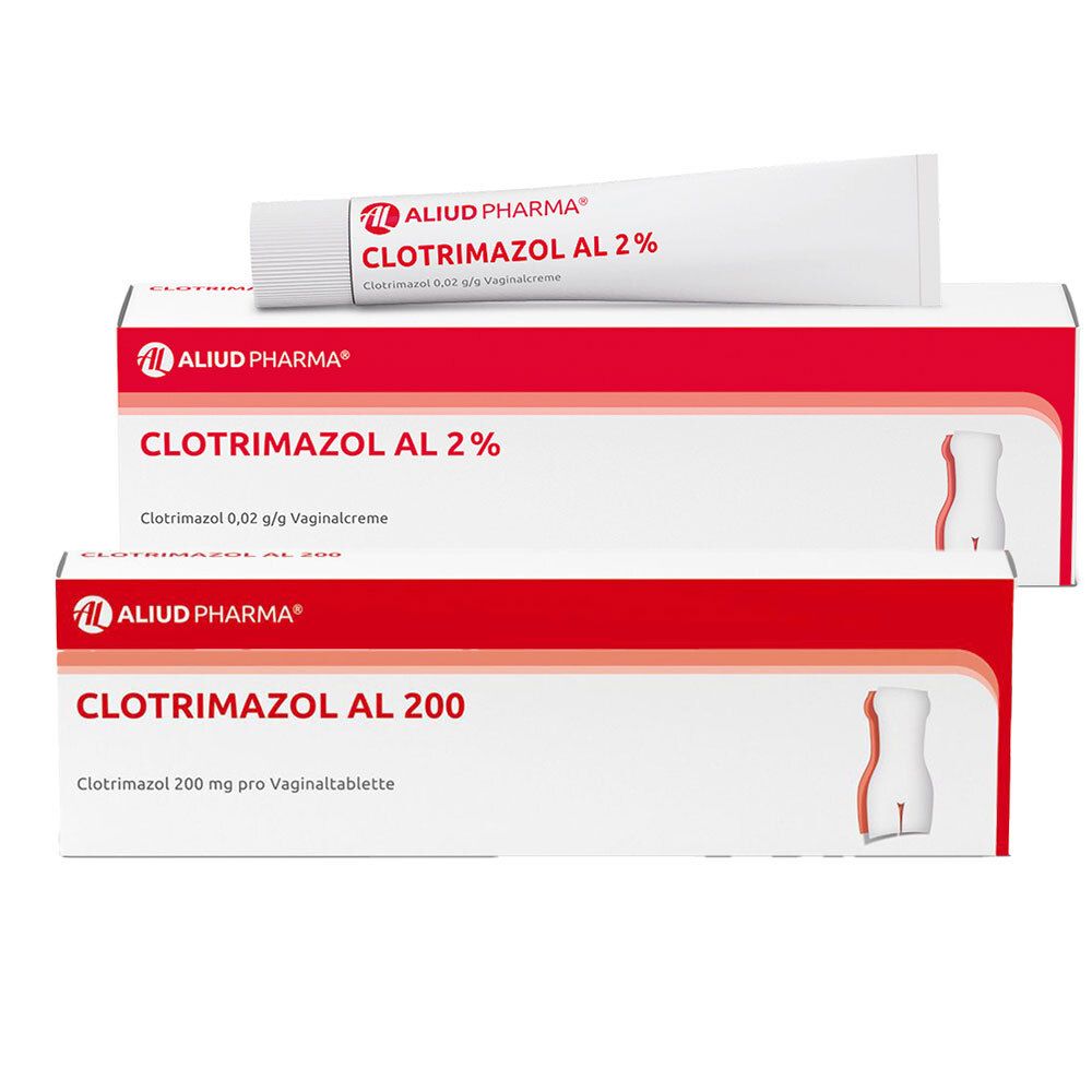 Clotrimazol AL 2% Vaginalcreme & 200 Vaginaltabletten 1 St Set