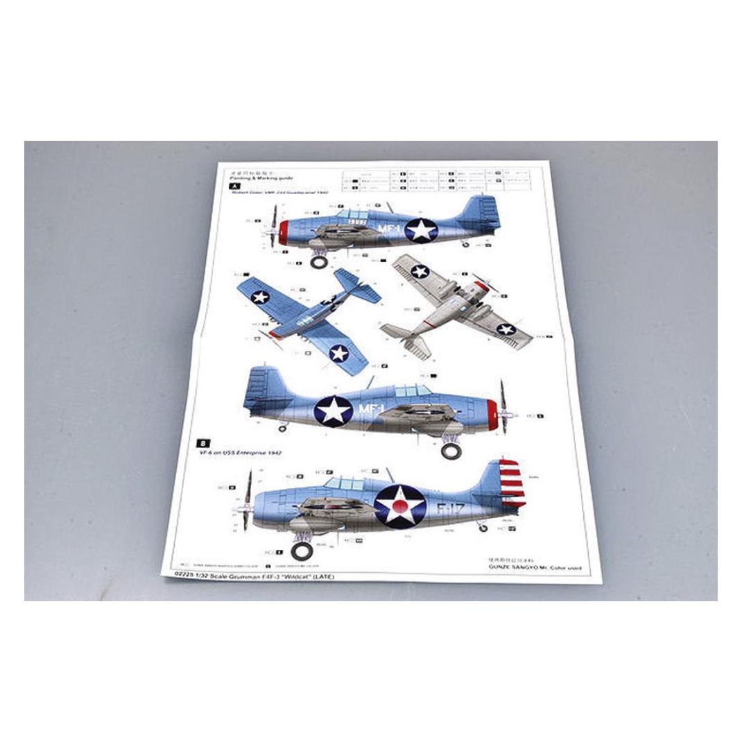 Trumpeter Grumman F4F-3 "Wildcat" (late) (02225)