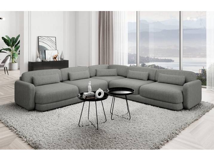 Ecksofa Valencia L-Form aus Stoff