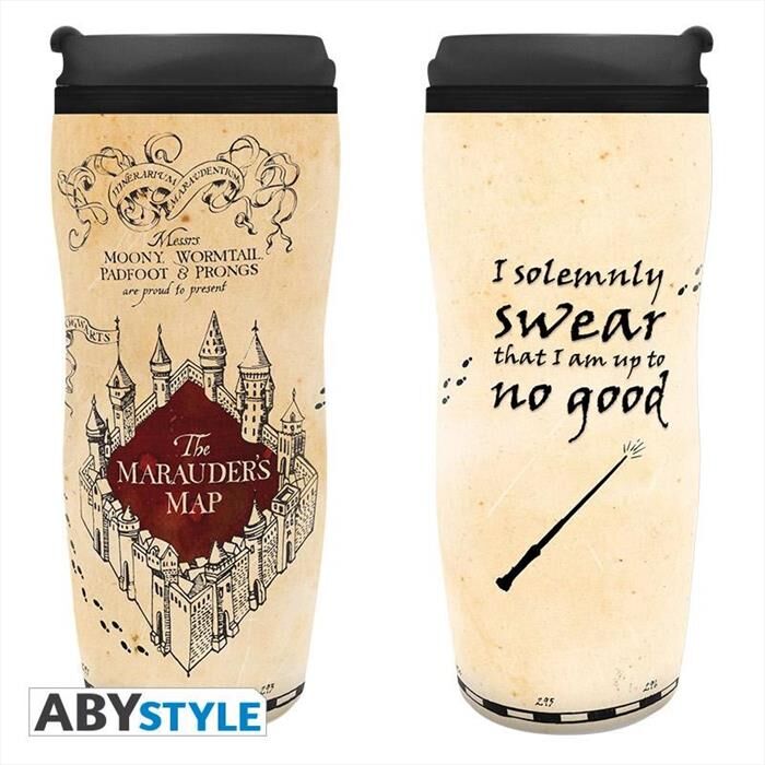 ABYSSE Tazza Da Viaggio 355ml Harry Potter Marauder's Map-multicolore