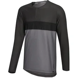 iXS, Herren, Sportshirt, Flow XTG long sleeve Henley (L), Schwarz, Grau