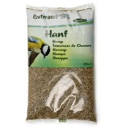 Erdtmann Wildvogelfutter Hanfsamen 1 Kilogramm Wildvogelfutter