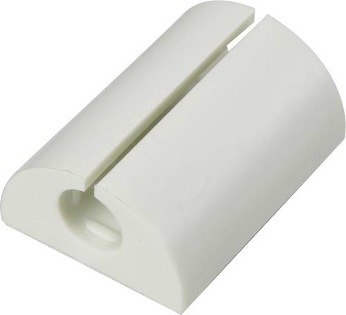 TRU COMPONENTS Kabelclip 1226944 Bündel-Ø-Bereich 18mm (max) für Winkelmontage Weiß