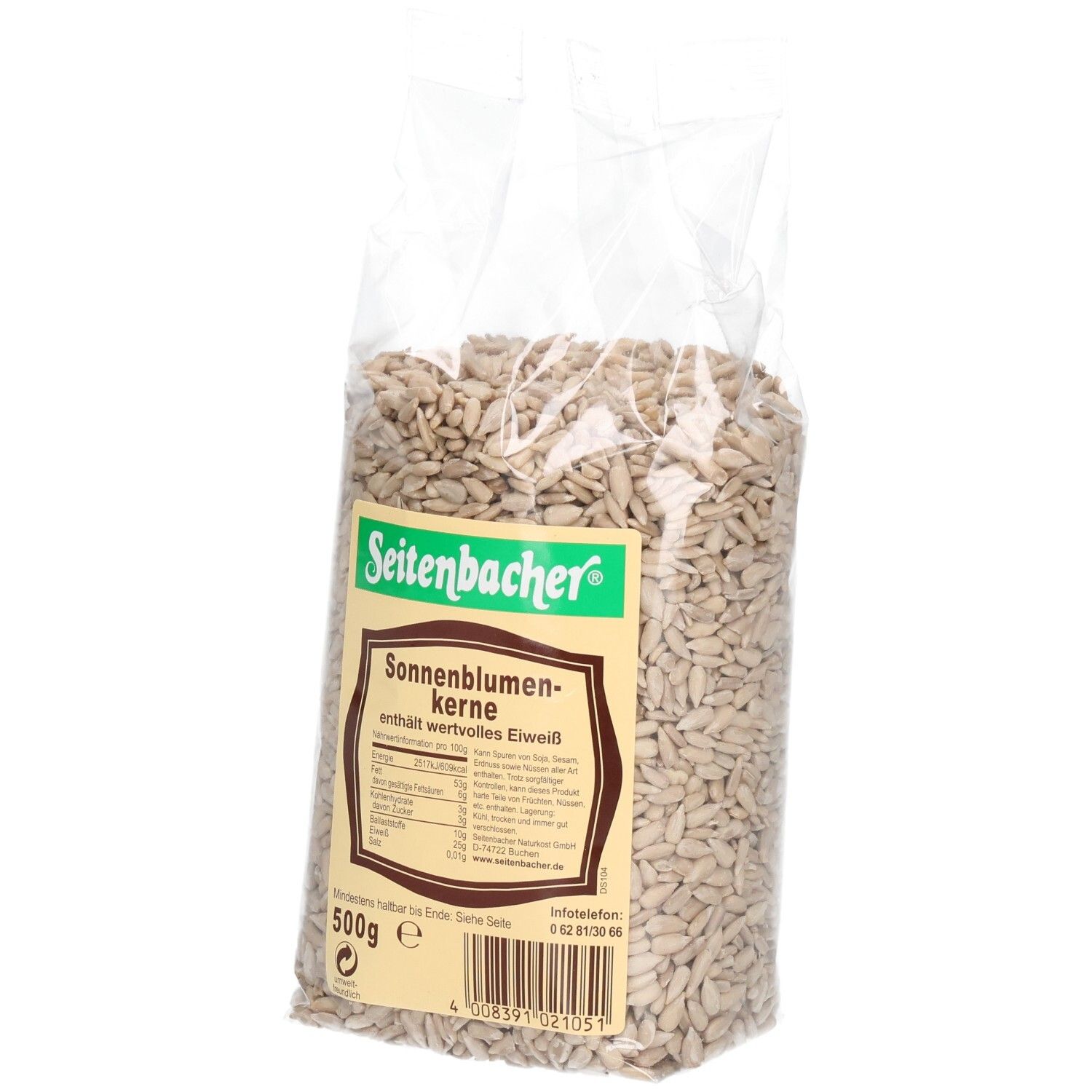 Seitenbacher Sonnenblumenkerne 500 g Kerne