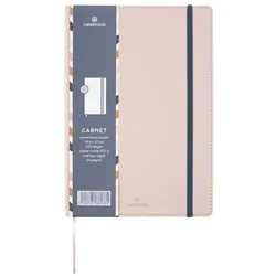 Oberthur, Heft + Block, Notizbuch A5 Carmen Blush - 200 Seiten - Liniert (A5, Liniert)