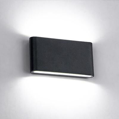 Friendly Fresh Finds Nordic LED Wall Light IP65 Waterproof Modern Up Down Aluminum Wall Sconce For Hallway Bedroom Stairs black