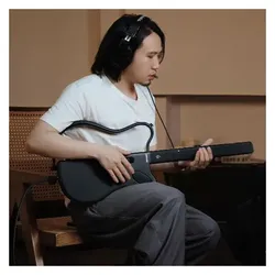 Lava Music Gitarre Genie Smart-Gitarre Schwarz (Akustik Gitarre, Kunststoff), Gitarre, Schwarz
