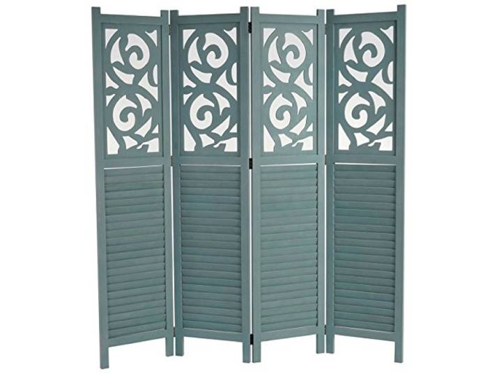 Mendler Paravent Istanbul-AM - 170x160cm, grün Raumteiler, Trennwand, Sichtschutz, Ornamente
