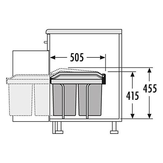 Hailo AS Tandem 15/15 (30 l) (3650101)