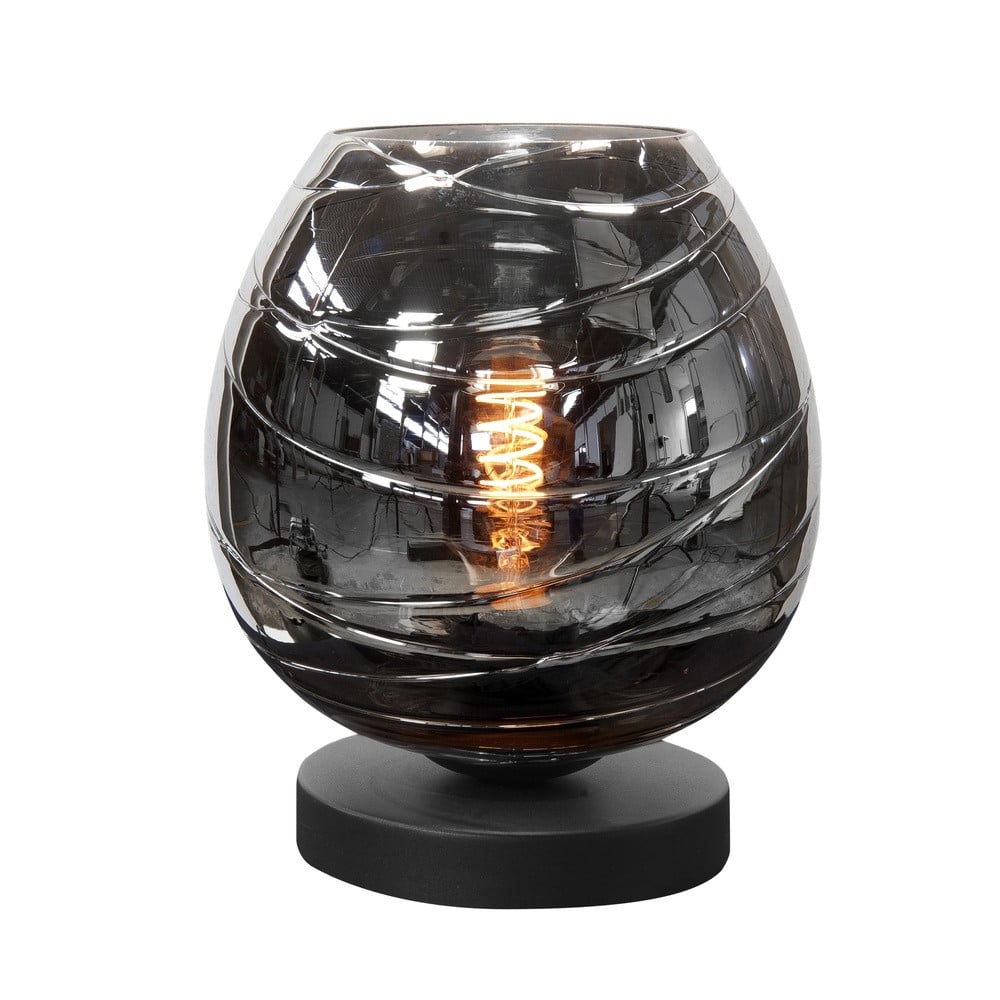 Highlight Tafellamp Fantasy zwart met glazen elementen