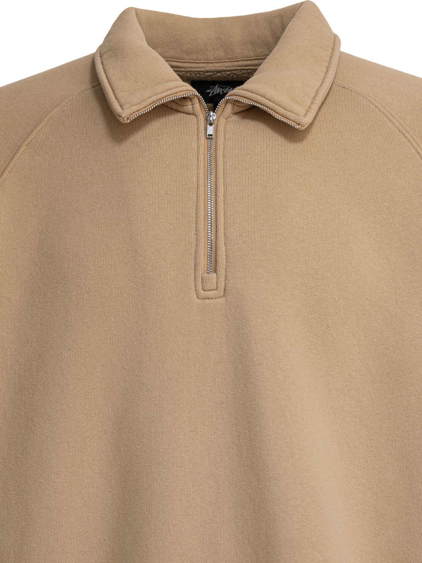 STÜSSY sweat zippé en coton homme beige Beige XL