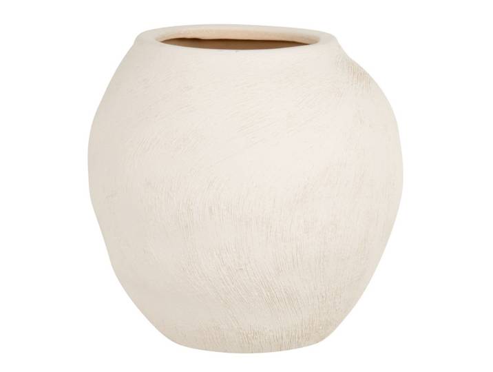 Vase aus unglasiertem Steingut H20