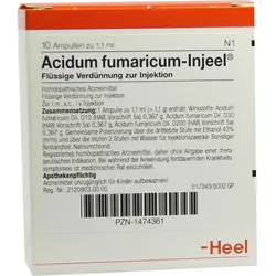 ACIDUM FUMARICUM INJEEL Ampullen 10 St Ampullen