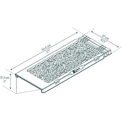 Palram, Gewächshaus, Gewächshaus Regalset 26x65cm Grau