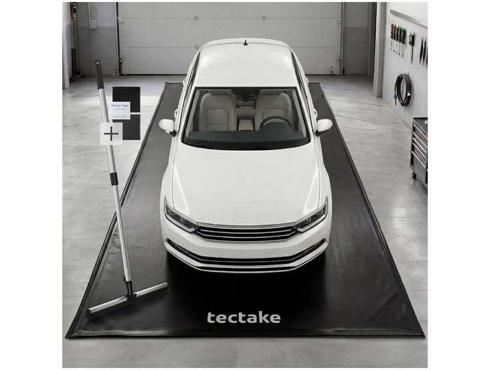 Tapis De Sol\, Antidérapant\, Étanche\, Avec Raclette\, Noir 5\,5x2\,4m