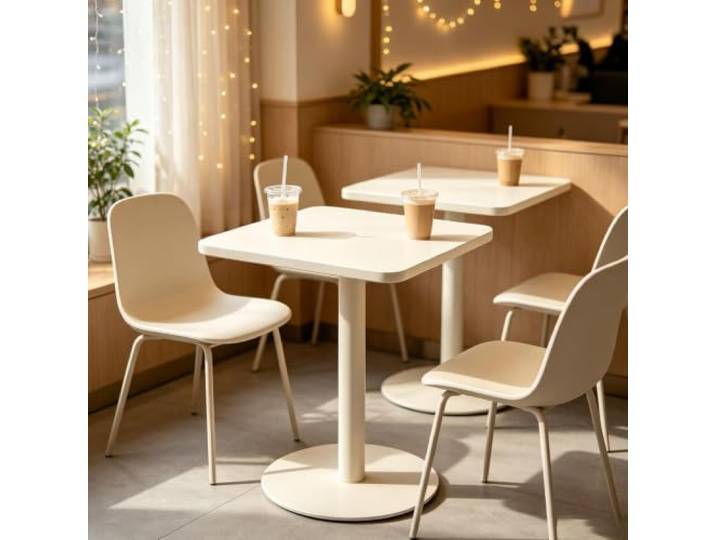 Cocktail‑Couchtisch Innen, quadratischer Bartisch, Restaurant‑Esstisch Bistrotisch in Thekenhöhe für den Außenbereich mit stabiler Basis, Wohnzimmer-Beistelltisch, Sofa-Beistelltisch(70x70x73cm)