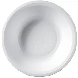 MONOUSO - Wiederverwendbare Robuste Teller Rund Tief Weiß "Round" Ø19,5cm (600 Stück)
