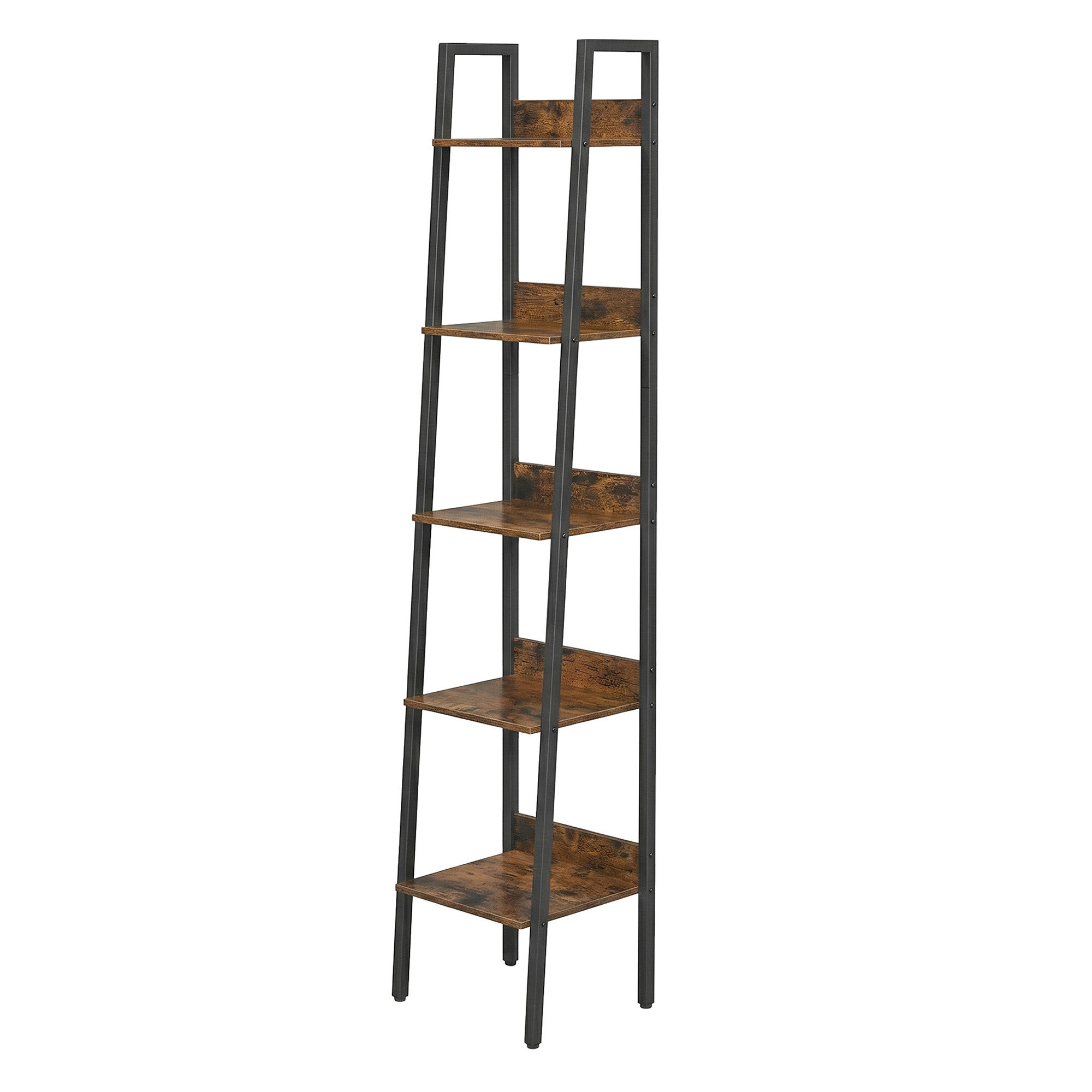 VASAGLE Bücherregal, Leiterregal 5 Ebenen, schmal LLSB35109B01