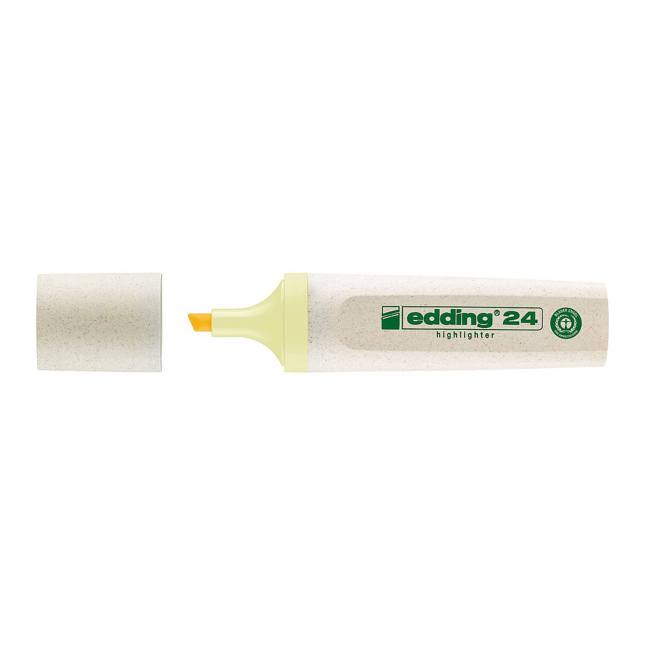 edding Highlighter 24 EcoLine pastell Textmarker gelb, 1 St.