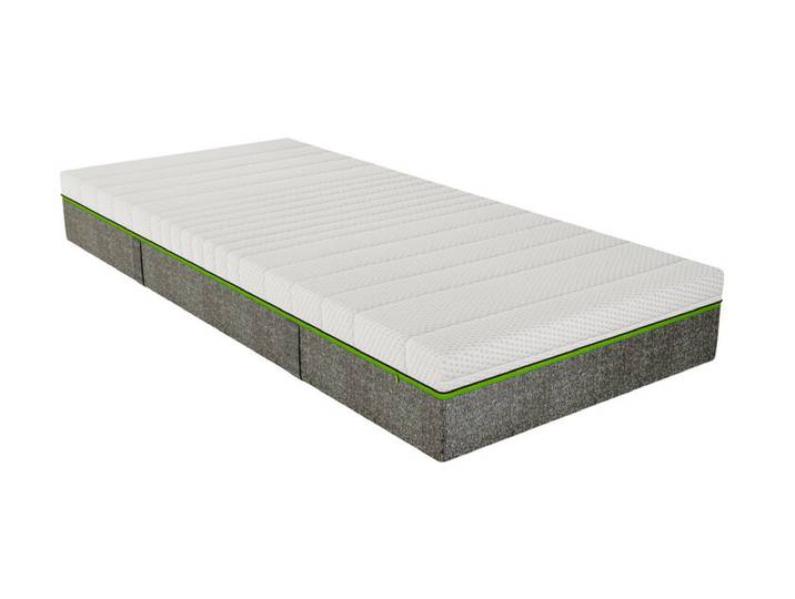 Matratze Feel like Latex Taschenfederkern 140 x 200 x 24 cm Weiß/Grau