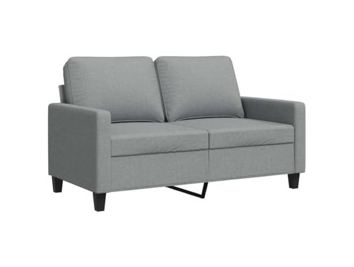 GHVBNMF 2-Sitzer Sofa Stoff Polstersofa 120 cm Sitzbreite Hellgrau Bequeme Couch mit stabilem Metallgestell und weicher Schaumstoffpolsterung für Ihr Wohnzimmer oder Ihr Arbeitszimmer.