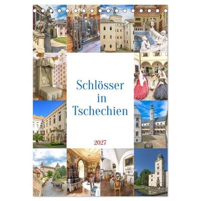 Schösser in Tschechien (Tischkalender 2027 DIN A5 hoch), CALVENDO Monatskalender