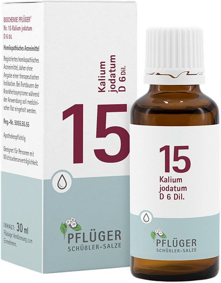 Schüßler-Salze Biochemie Pflüger 15 Kalium jodatum D6 Tropfen