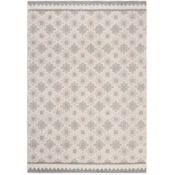 TEPPICH Waschbar RIDGE, geometrisch, aus Mischfasern, Grau-Beige, 155 x 230 cm
