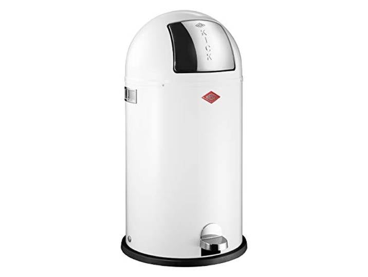 Wesco Kickboy Abfallsammler Metall Weiß 40 L