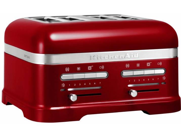 KITCHENAID Toaster Artisan 5KMT4205ECA LIEBESAPFEL-ROT , rot (liebesapfel, rot), B:34,8cm H:20,5cm T:30,4cm, Toaster, mit Sandwichzange, Toaster