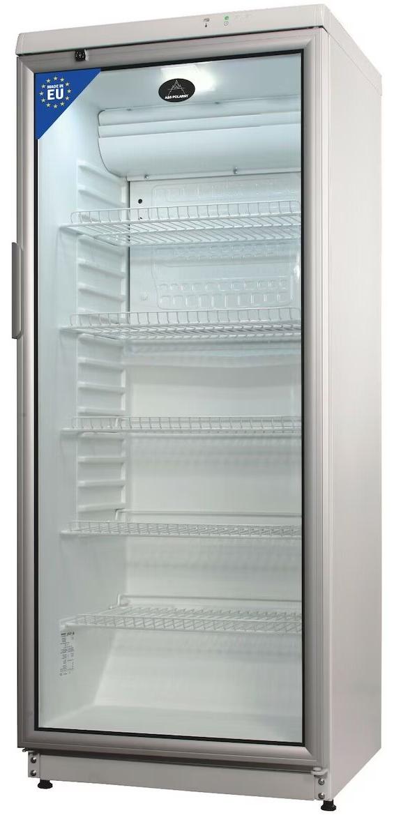 Gastro Getränkekühlschrank | Flaschenkühlschrank | Gewerbekühlschrank | 1 Glastür | Schwarz | 290 Liter | -2 bis +14 °C