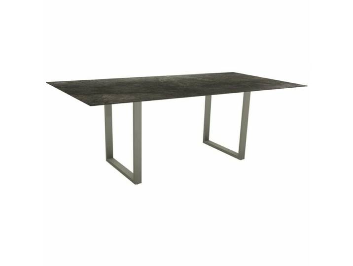 Stern Kufentisch Aluminium/HPL, graphit Industrial Tischbein mit Höhenausgleich