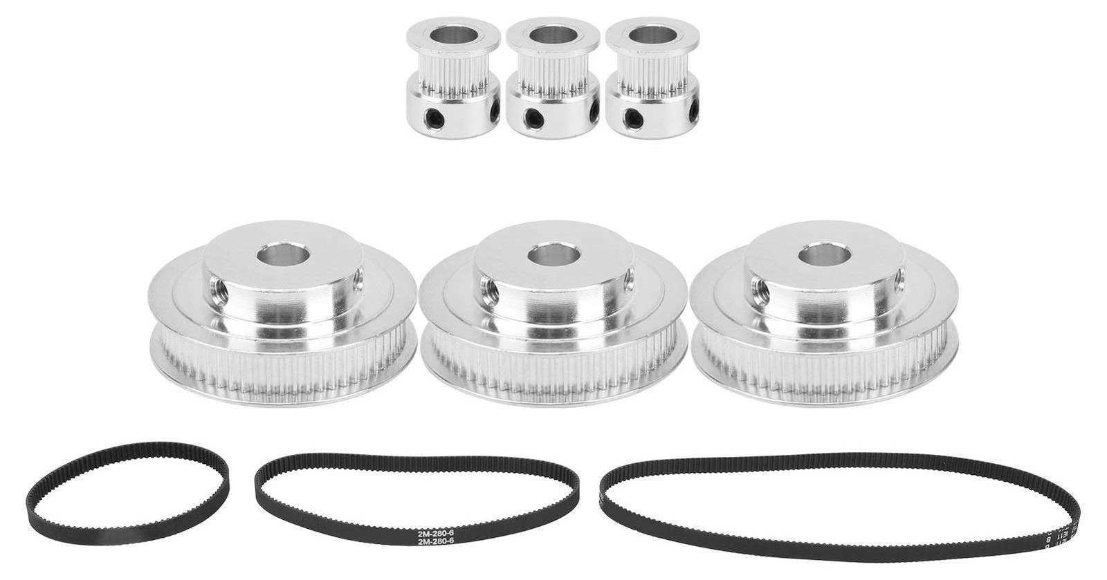 Selius Distributieriem Katrol Set Aluminium 20 & 60 Tanden - 3 Sets