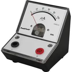 PEAKTECH 205-02 - Amperemeter, analog, Tischgerät, 0 - 100 μA DC