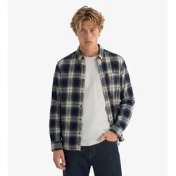 Superdry für Herren. M4011197A Marineblaues Lumberjack-Hemd (S), Lässig, Baumwolle, Langarm