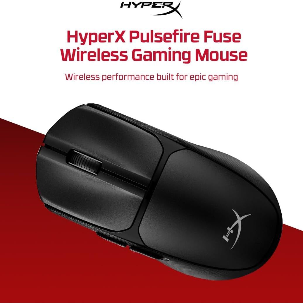 HyperX Pulsefire Fuse Wireless Gaming Mouse – Lightweight RGB Gaming Mouse with Dual Wireless Connectivity