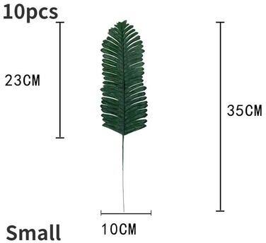 Inspire Essentials Artificial Palm Leaf Table Decor Tropical Party Coaster Set 4