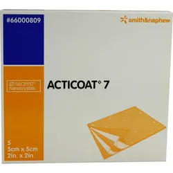 Acticoat 7 Antimikrobieller 7Tage Verb 5x5cm 5 ST