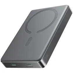SIGN Ultrathin Magnetic Powerbank 10000mAh, 20W - Grey (10000 mAh, 22.50 W), Powerbank, Grau