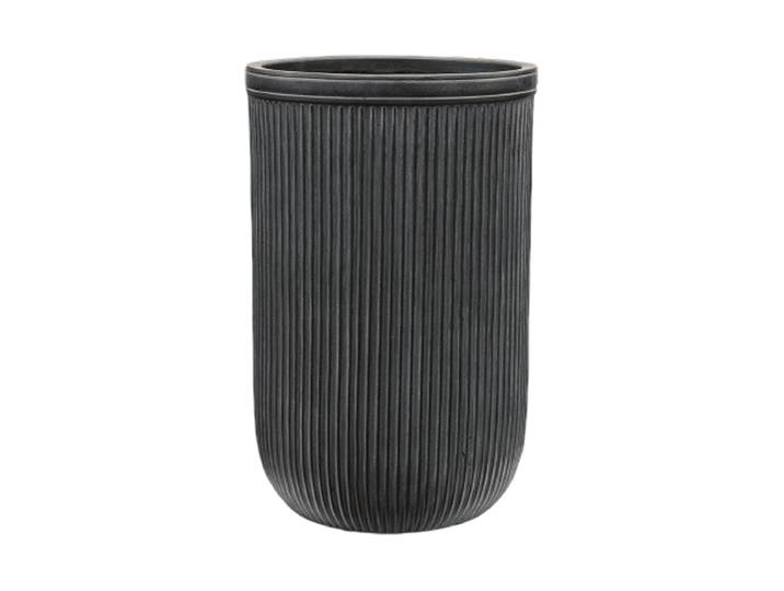 Grosser In-/Outdoor Blumentopf „Vertical Rib“, verschiedene Grössen Anthrazit Baq Design