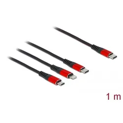 DELOCK USB Ladekabel 3 in 1 USBC -> LightningType-CMicro