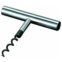 Stelton Korkenzieher, Flaschenöffner, Silber