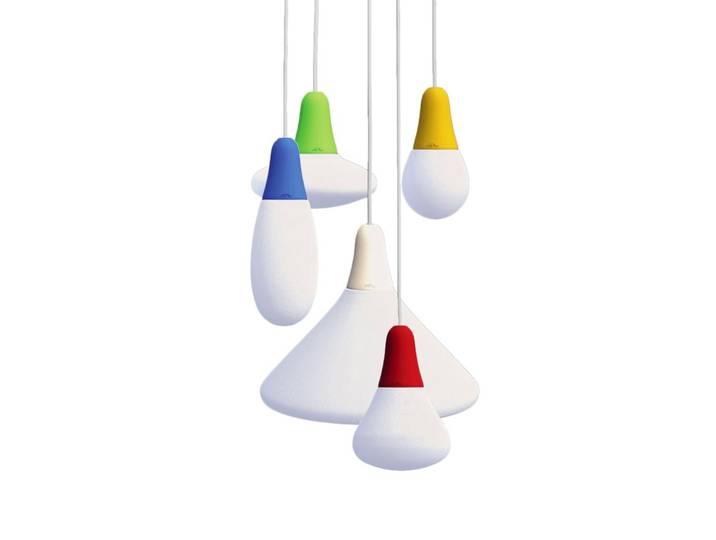 MARTINELLI LUCE set de 5 lampes à suspension CIULIFRULI version à cluster