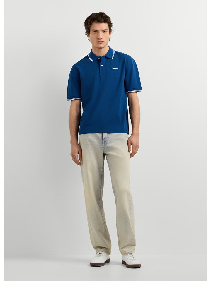 Pepe Jeans Poloshirt "Matthew" in Blau - S