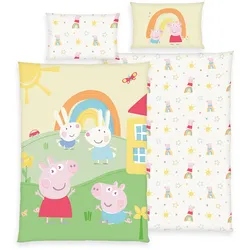 Herding Peppa Pig Bettwäsche "Made in Green" Größe 40x60 + 100x135 cm
