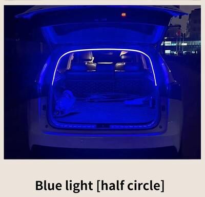 Uplift Essentials Car Trunk Ambient Light Strip Automatic Sensing LED Interior Lighting 2m Blue