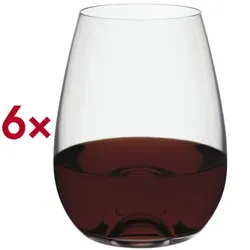 Rona Weinglas Bordeaux 00 Wine Solution 460 ml /-/ 0,2 l 6 Stück rot, 11.2 cm